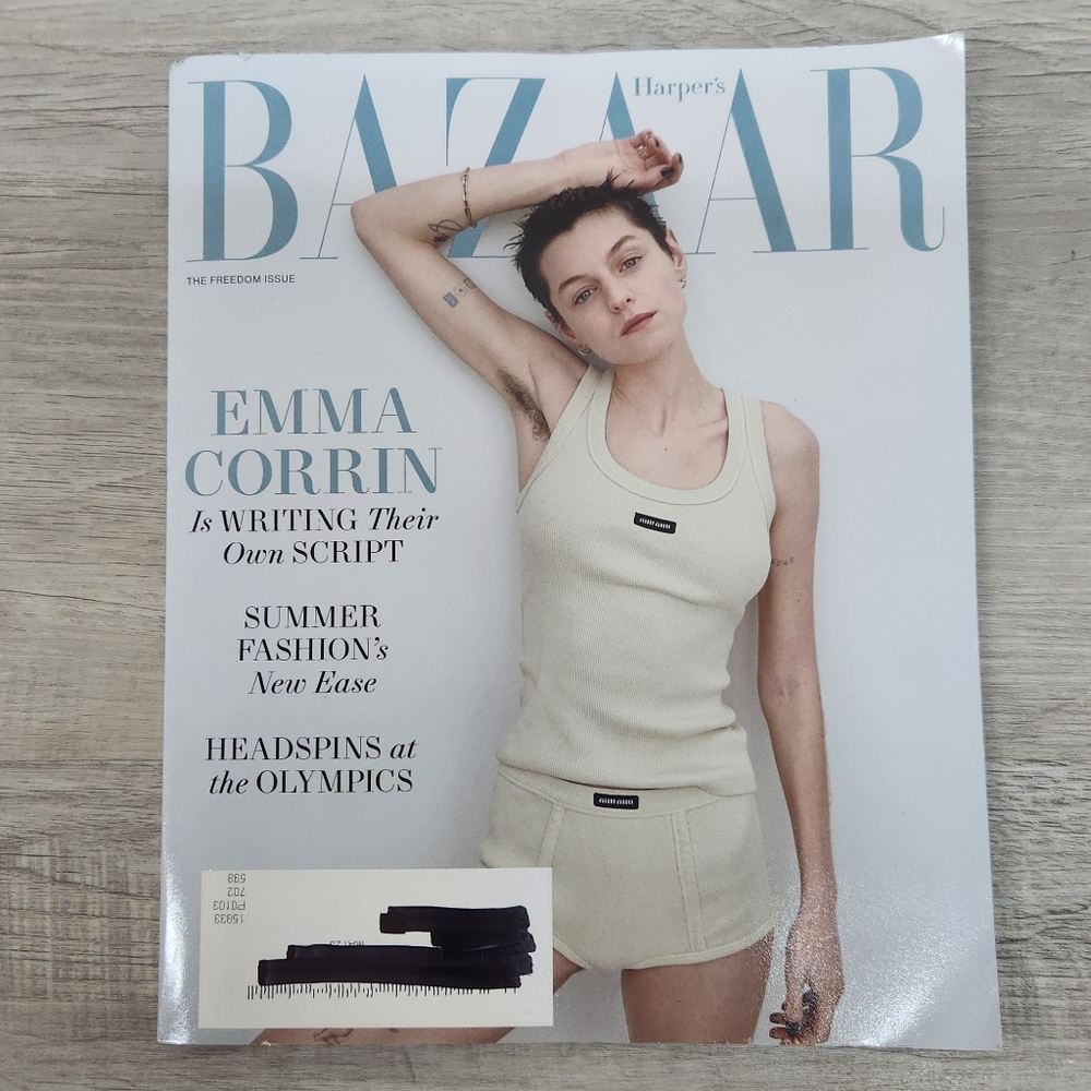 🍭7/$15 Harper's Bazaar Magazine June/July 2024 Emma Corrin